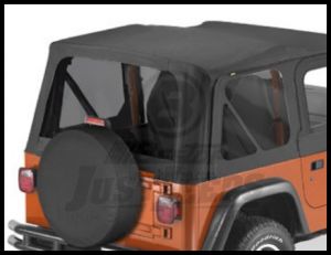 BESTOP Tinted Window Kit For Factory Original & Replace-A-Top In Black Denim For 1997-02 Jeep Wrangler TJ 58121-15