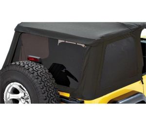 BESTOP Tinted Window Kit For BESTOP Trektop NX In Black Diamond For 1997-06 Jeep Wrangler TJ 5822035