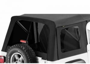 BESTOP Tinted Window Kit For BESTOP Supertop Orginal In Black Diamond For 1997-06 Jeep Wrangler TJ 5870935