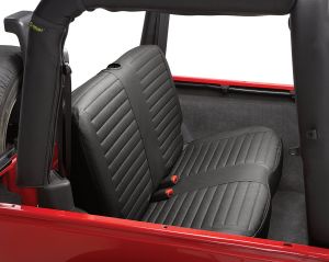 BESTOP Rear Seat Covers In Black Diamond For 2003-06 Wrangler TJ/TLJ Unlimited Models 2922935