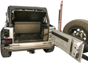 Tuffy Products Deluxe Security Deck Enclosure In Black Fixed Steel For 07-18 Jeep Wrangler JK 2 Door & Unlimited 4 Door Models 326-01