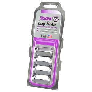 McGard Hex Cone Seat Style Lug Nut Set Chrome (M14 X 1.5 Thread Size) – Set of 4 Lug Nuts 64069
