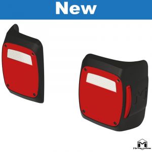 MetalCloak LED Taillight Kit, Lo-Profile, Molded for 18+ Jeep Wrangler JL, JLU 6435