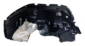 Crown Automotive Plastic Black Fender Liner Front-Left For 18-24 Jeep Wrangler JL 68299171AB