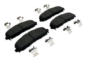 Crown Automotive Front Brake Pad Set for 18-25 Jeep Wrangler JL and Gladiator JT with Heavy Duty Brakes 68456066AA