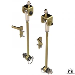 MetalCloak Front Sway Bar Quick Disconnects 13" for 97-06 Jeep Wrangler TJ 7082