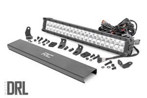 Rough Country 20" Cree LED Light Bar Chrome Series (Dual Row | Cool White DRL) 70920D