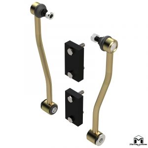 MetalCloak Jeep JL Wrangler Rear Offset Sway Bar Link Extension Kit, 12" 7277.1
