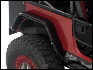 Warrior Products Rear Tube Flares In Unfinished For 1997-06 Jeep Wrangler TJ Models S7302-RAW