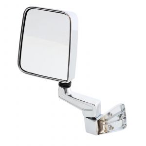 SmittyBilt Half Door Side Mirror In Chrome For 1987-06 Jeep Wrangler YJ & TJ Models 7504