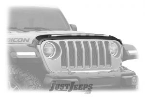 AVS Aeroskin Lightshield Hood Protector For 2018+ Jeep Gladiator JT & Wrangler JL 2 Door & Unlimited 4 Door Models 753156