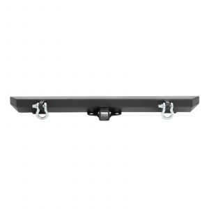 SmittyBilt SRC Classic Style Rear Bumper With D-Rings In Black Textured For 1987-06 Jeep Wrangler YJ & TJ Models 76750D