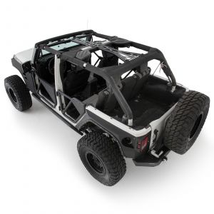 SmittyBilt SRC Cage Kit 6 Piece In Gloss Black For 2011-18 Jeep Wrangler JK Unlimited 4 Door Models 76904
