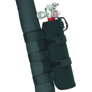 SmittyBilt Fire Extinguisher Holder For 2.5 lb. Size In Black 769540