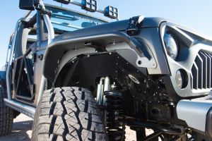 SmittyBilt Aluminum XRC Front Inner Fender Liners For 2007-18 Jeep Wrangler JK 2 Door & Unlimited 4 Door Models 76984