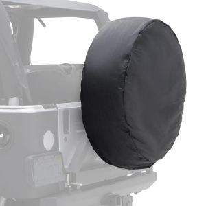 SmittyBilt Spare Tire Cover For 33"-35" Tire In Black Denim 773515