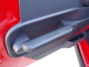Misch 4X4 Rear Door Arm Rests for 07-10 Jeep Wrangler Unlimited JK 4 Door with Full-Framed Doors JAJK150B