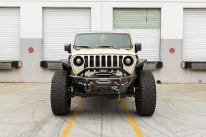 Smittybilt XRC Gen 3 Front Bumper Textured Black for 07-26+ Jeep Wrangler JK, JL & Gladiator JT 77808