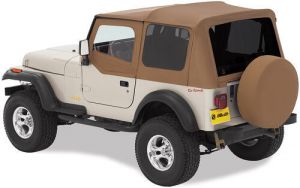 BESTOP Replace-A-Top With Door Skins & Tinted Rear Windows In Sailcloth Spice For 1988-95 Jeep Wrangler YJ Models 7912337