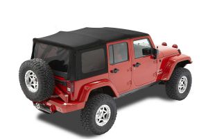 BESTOP Replace-A-Top With Tinted Windows In Black Twill For 2010-18 Jeep Wrangler JK Unlimited 4 Door Models 7984717
