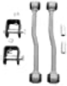 Warrior Products Front Sway Bar Link For 1997-06 Jeep Wrangler TJ Models With 2-4" Lift 800009