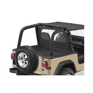 BESTOP Sport Bar Covers In Black Denim For 1992-95 Jeep Wrangler YJ 8000915