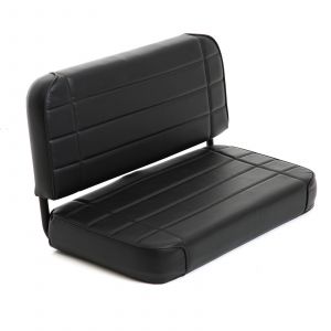 SmittyBilt Standard Rear Bench Style Seat In Black Vinyl For 1955-95 Jeep Wrangler YJ & CJ Series 8001N