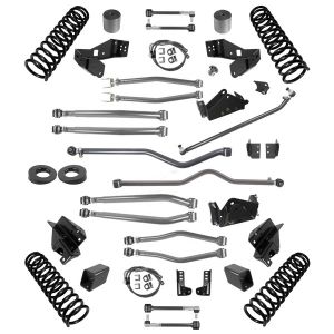 Synergy MFG Stage 4 Long Arm Suspension System, 4.5" Lift Kit For 2007-18 Jeep Wrangler JK Unlimited 4 Door Models 8044-45