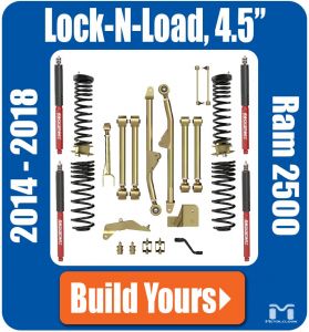 MetalCloak 4.5" Lock-N-Load Radius Suspension & Lift Kit for 14+ Dodge Ram 2500 8052