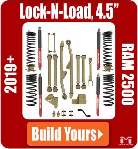 MetalCloak 4.5" Lock-N-Load Radius Suspension & Lift Kit for 19+ Dodge RAM 2500 Diesel 8058