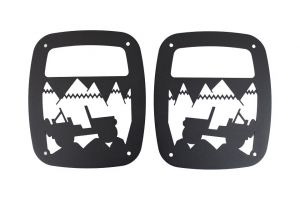 Kentrol Heritage Tail Light Guards for 1976-06 CJ, YJ and TJ Jeeps 80709