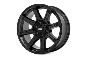 Rough Country 81 Series Wheel One-Piece Semi Gloss Black 20x9 6x5.5 -12mm 81201212A