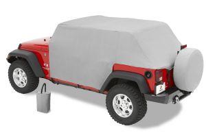 BESTOP All Weather Trail Cover In Grey For 2007-18 Jeep Wrangler JK Unlimited 4 Door Models 8104109