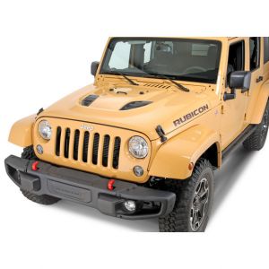MOPAR 10th Anniversary Rubicon Hood With Functional Vents For 2007-18 Jeep Wrangler JK 2 Door & Unlimited 4 Door Models 82213656AC