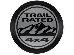 MOPAR Spare Tire Cover "Trail Rated" Logo For 2018+ Jeep Wrangler JL 2 Door & Unlimited 4 Door Models With 32" Tires 82215438AB