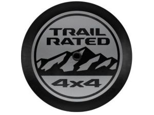 MOPAR Trail Rated Spare Tire Cover for 18-25 Jeep Wrangler JL 82215438AB