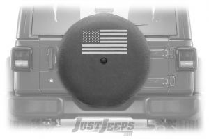 MOPAR Spare Tire Cover "American Flag" Logo For 2018+ Jeep Wrangler JL 2 Door & Unlimited 4 Door Models With 32" Tires 82215439