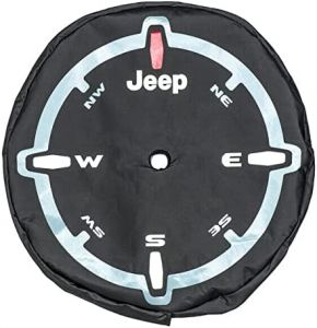 MOPAR Compass Design Spare Tire Cover for 18-25 Jeep Wrangler JL 82215446AB