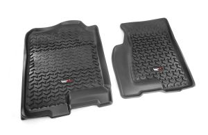 Rugged Ridge All Terrain Floor Liner, Front Pair, Black for 99-06 GM Truck/SUV 82901.02