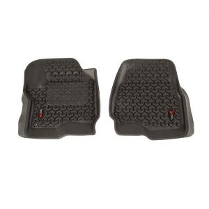 Rugged Ridge Floor Liner, Front Pair, Black for 17-18 Ford F-250 82902.4