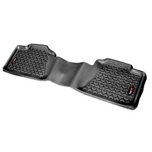 Rugged Ridge All Terrain Floor Liner, Rear, Black for 99-14 GMC Full-size Pickup/SUV 82951.1
