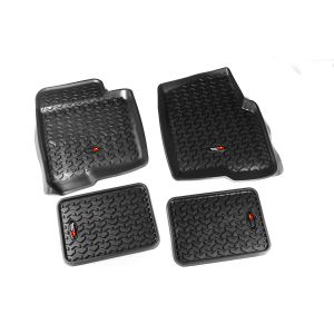 Rugged Ridge All Terrain Floor Liner Kit, Black for 09-14 Ford F-150 Regular Cab 82987.23