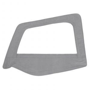 SmittyBilt Soft Upper Door Skin Driver Side With Frame In Grey Denim For 1987-95 Jeep Wrangler YJ 89411