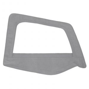 SmittyBilt Soft Upper Door Skin Passenger Side With Frame In Grey Denim For 1987-95 Jeep Wrangler YJ 89511