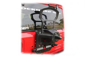 Rock Hard 4X4 Adjustable Spare Tire Carrier With CB Antenna Mount For 2018+ Jeep Wrangler JL 2 Door & Unlimited 4 Door Models 90347