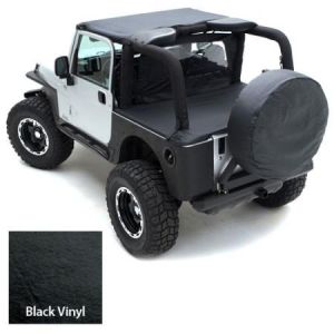 SmittyBilt Standard Brief Top In Black Crush For 1955-75 Jeep CJ5 & M38A-1 90501
