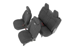 Rough Country Front and Rear Neoprene Seat Covers For 2018+ Jeep Wrangler JL 2 Door Models 91020