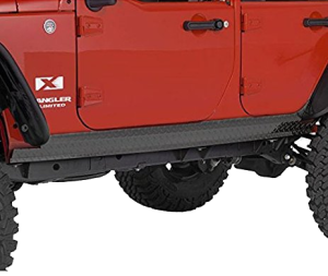 Warrior Products Sideplates without Lip (Black Diamond) For 2007-18 Jeep Wrangler JK Unlimited 4 Door Models 922PC