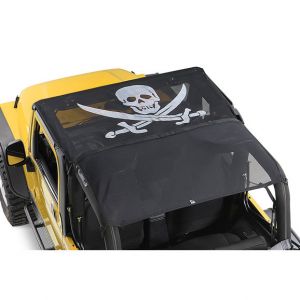 Vertically Driven Products KoolBreez Full Top With Pirate Flag For 1992-95 Jeep Wrangler YJ 9295FJKB-2