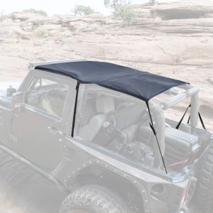 SmittyBilt Extended Brief Top In Black Diamond For 2007-09 Jeep Wrangler JK 2 Door 94135